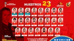 Estos son los 23 jugadores de España para Rusia 2018