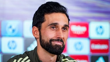 MADRID, SPAIN - JANUARY 13: Alvaro Arbeloa, Head Coach of Real Madrid, speaks during the press conference ahead of the Copa del Rey match against Albacete Balompié at Ciudad Real Madrid on January 13, 2026 in Madrid, Spain. (Photo by Alberto Gardin/Eurasia Sport Images/Getty Images)