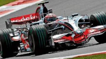 <b>DURA PUGNA. </b>Kovalainen quiere igualdad con su compañero.