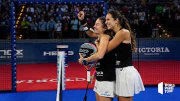 Gemma Triay y Alejandra Salazar en la final del C&oacute;rdoba Open.