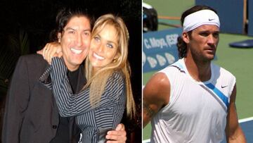 Imágenes del exfutbolista Iván Zamorano con su expareja Kenita Larrain y de Carlos Moyá durante su época de tenista