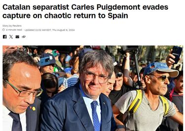 Advertencia del NY Times sobre la fuga de Puigdemont: ¡°Es un desaf¨ªo¡±
