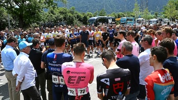 Vuelta a Suiza, etapa 6, en directo: reacciones y última hora tras la muerte de Gino Mader