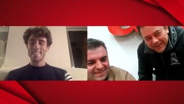 La cara de Odriozola cuando Roncero irrumpe en su entrevista