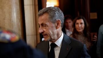 French former president Nicolas Sarkozy leaves the Paris Court of Appeals in Paris, France, May 17, 2023. REUTERS/Benoit Tessier