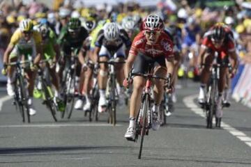 Tony Gallopin venció en el sprint de la undécima etapa.