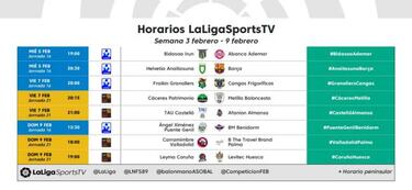 Dos partidos de LEB Oro y uno de Liga ASOBAL en el programa del domingo de LaLiga Sports