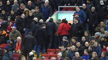 Liverpool fans stage walkout and miss late meltdown