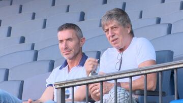 Andrea Berta y Paco Casal ayer en el Calder&oacute;n.
 