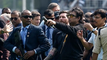 Esta era la vista desde el lugar de 10 mil dólares para ver a Messi en la India