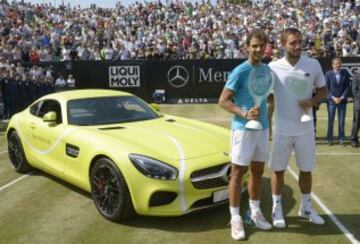 Rafa Nadal y Viktor Troicki.