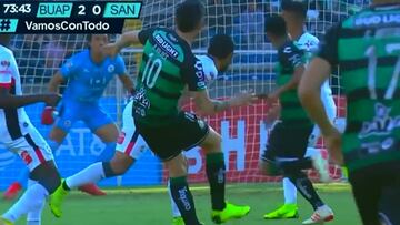 ¡Era golazo! El travesaño de Valdés en su debut con Santos
