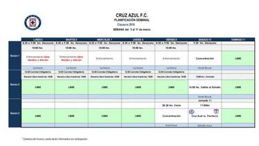 Cruz Azul ofrecerá entrenamiento a puerta abierta