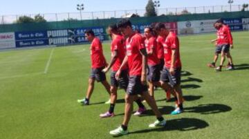 El primer día de trabajo de los seleccionados en Juan Pinto Durán.