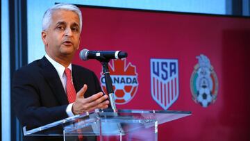 Oficial: Estados Unidos, M¨¦xico y Canad¨¢ presentan su candidatura para el Mundial 2026