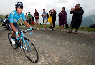 Con este triunfo el corredor del Movistar Team subió al quinto puesto de la clasificación general y está a 3'30" del líder Geraint Thomas.