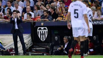 Marcelino, en el partido contra la Juventus.