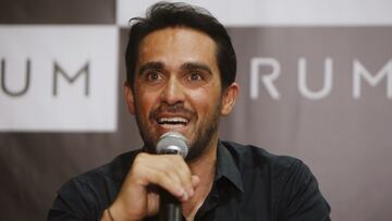 Alberto Contador, ciclista espa&ntilde;ol en Medell&iacute;n