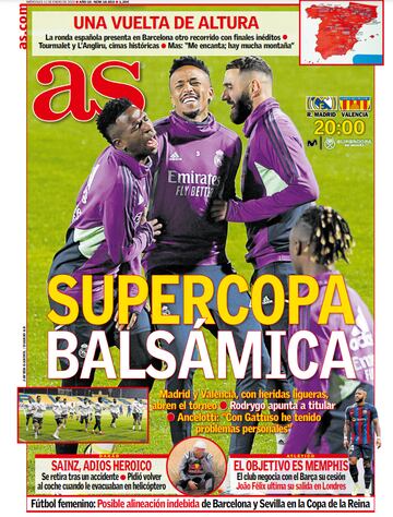 Las portadas de AS de enero