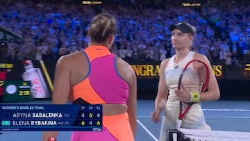 La reacción viral de Rybakina nada más ganar el Open de Australia: memes por doquier en las redes