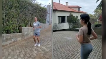 The Georgina and Cristiano home workout routine