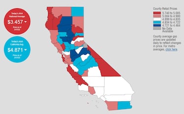 Baja el precio de la gasolina en Los Angeles: ?Cul es el promedio actual?