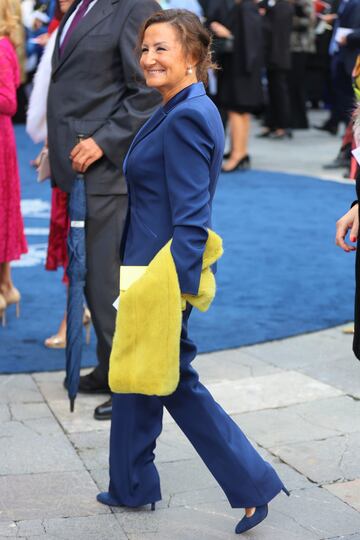 Paloma Rocasolano, madre de la Reina Letizia, en los Premios Princesa de Asturias 2022.