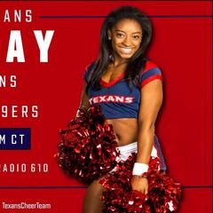 Simone Biles, ilusionada con su debut como animadora de NFL