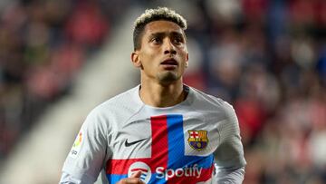 Raphinha, en el partido ante Osasuna.