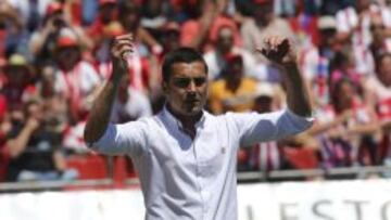 El entrenador del Almería, Francisco Rodríguez.