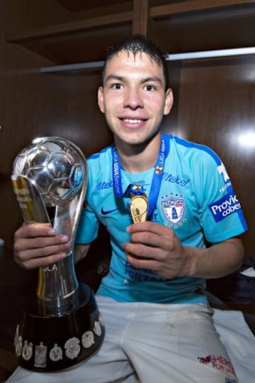 Hirving Lozano campeón, debutó con los Tuzos y es el anhelo de varios equipos en México y en Europa.

