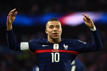 France's forward Kylian Mbappe