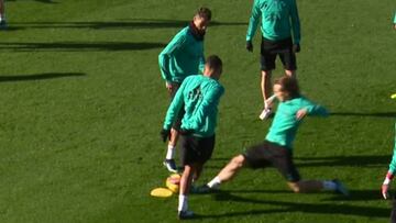 La broma de Cristiano a Modric tras una barrida... ¡Pobre Luca!