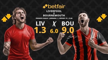 Liverpool vs. Bournemouth: horario, dónde ver, pronósticos y estadísticas