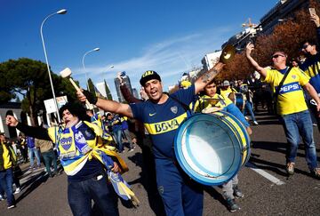 Desde la fan zone de Boca en Nuevos Ministerios