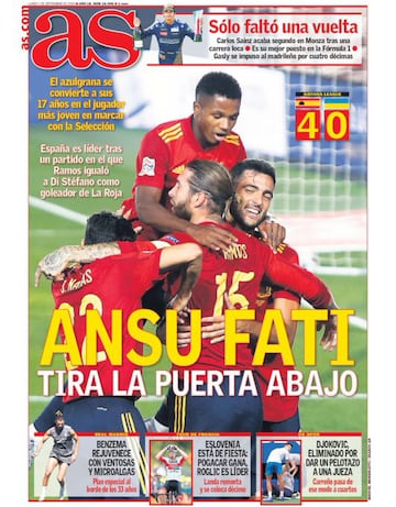 Las portadas de AS de septiembre