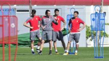 Emery, en un entrenamiento.