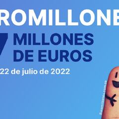 Euromillones: comprobar los resultados del sorteo de hoy, viernes 22 de julio