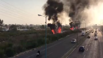 Así fue el incendio en ductos de gas de Pemex, Ecatepec