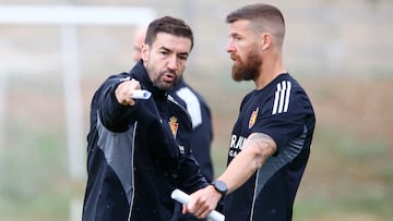 Gabi, con su nuevo ayudante Chus Herrero.