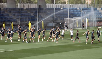 El Madrid prepara su estreno liguero ante el Getafe