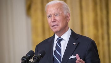 US President Joe Biden delivers remarks on on the COVID-19 response and the vaccination program.