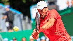 Novak Djokovic, contra Lorenzo Musetti en Montecarlo.