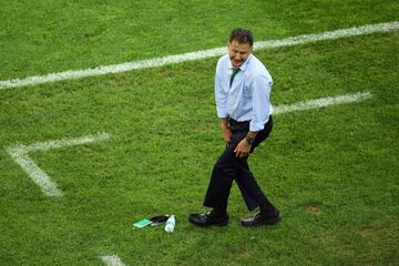 Juan Carlos Osorio, durante la derrota de México ante Alemania.