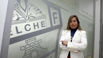 Patricia Rodríguez durante su etapa en el Elche.