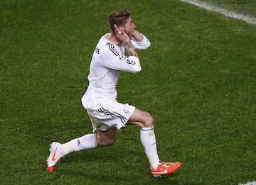 Hoy se cumplen cinco a?os del m¨ªtico gol del defensa del Real Madrid en la final de la Champions League 2013/14 de Lisboa frente al Atl¨¦tico de Madrid. El gol en el minuto 93 supuso el empate en el marcador tras el gol de God¨ªn. Finalmente el conjunto blanco gan¨® la final por 4-1.