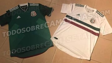 Las posibles nuevas camisetas de México.