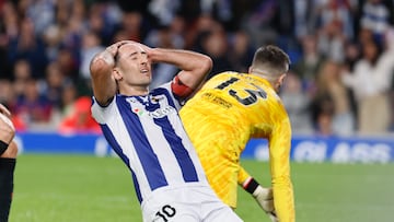 10/11/24 PARTIDO PRIMERA DIVISION
REAL SOCIEDAD - BARCELONA
MIKEL OYARZABAL TRISTEZA
