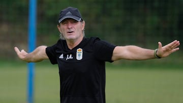 Anquela, entrenador del Oviedo. 