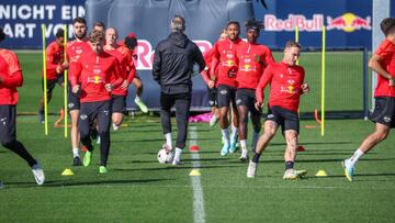 Entrenamiento del Leipzig.